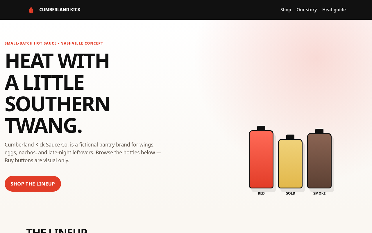 Cumberland Kick Sauce Co. store preview